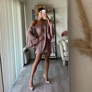 Off Shoulder Lace Detail Dress